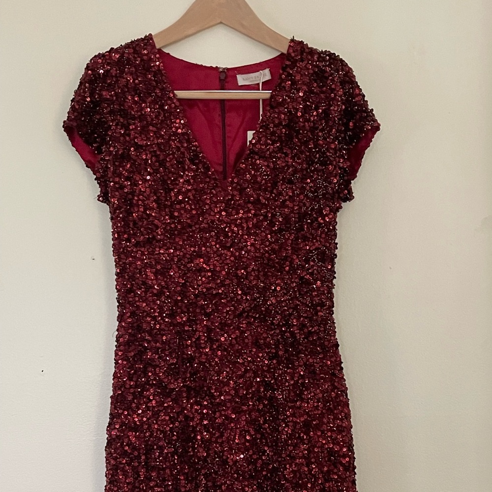 Ramy Brook Red Sequin Bonnie Mini Dress
